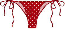 Load image into Gallery viewer, Red Polka Dot Micro Scrunch Bottom