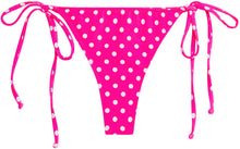 Load image into Gallery viewer, Pink Polka Dot Brazilian Thong Bottom
