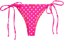 Load image into Gallery viewer, Pink Polka Dot Brazilian Thong Bottom