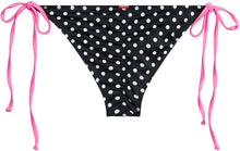 Load image into Gallery viewer, Black Polka Dot & Pink Classic Scrunch Bottom