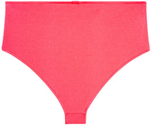 Load image into Gallery viewer, Neon Coral High Waist Bikini Bottom