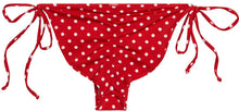 Load image into Gallery viewer, Red Polka Dot Full Coverage Scrunch Bottom