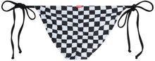 Load image into Gallery viewer, Black & White Checkered Full Coverage Scrunch Bottom