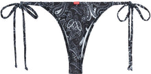 Load image into Gallery viewer, Black Bandana Brazilian Thong Bottom