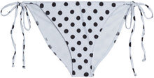 Load image into Gallery viewer, White Polka Dot Full Coverage Scrunch Bottom