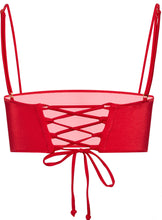 Load image into Gallery viewer, Red Bandeau Tube Top