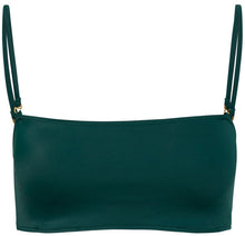 Load image into Gallery viewer, Hunter Green Bandeau Tube Top