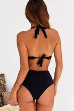 Load image into Gallery viewer, Black High Waist Bikini Bottom