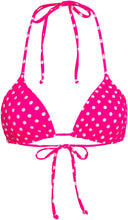 Load image into Gallery viewer, Pink Polka Dot Triangle Top