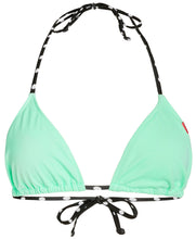Load image into Gallery viewer, Mint & Black Polka Dot Triangle Top