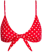 Load image into Gallery viewer, Red Polka Dot Bralette Top