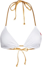 Load image into Gallery viewer, White & Gold Triangle Top