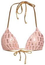 Load image into Gallery viewer, Blush & Gold Pineapple Triangle Top