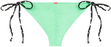 Load image into Gallery viewer, Mint & Black Polka Dot Classic Scrunch Bottom