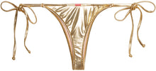 Load image into Gallery viewer, Gold Brazilian Thong Bottom