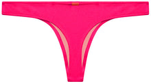 Load image into Gallery viewer, Fuchsia Banded Brazilian Thong Bottom