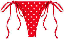 Load image into Gallery viewer, Red Polka Dot G-String Thong Bottom