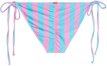 Load image into Gallery viewer, Pink & Blue Stripes Full Coverage Scrunch Bottom