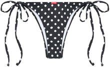 Load image into Gallery viewer, Black Polka Dot Brazilian Thong Bottom