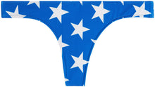 Load image into Gallery viewer, Patriotic Stars Banded Brazilian Thong Bottom