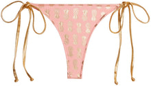Load image into Gallery viewer, Blush & Gold Pineapple Brazilian Thong Bottom