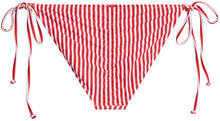 Load image into Gallery viewer, Red & White Stripes Full Coverage Scrunch Bottom