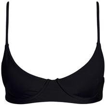 Load image into Gallery viewer, Black Underwire Bra Top