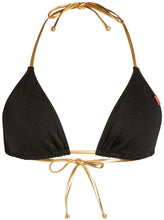 Load image into Gallery viewer, Black & Gold Triangle Top