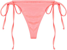 Load image into Gallery viewer, Neon Coral G-String Thong Ruched