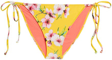 Load image into Gallery viewer, Yellow Cherry Blossom Full Coverage Scrunch Bottom