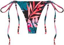Load image into Gallery viewer, Black Tropical G-String Thong Bottom