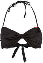 Load image into Gallery viewer, Black Bandeau Bikini Top