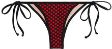 Load image into Gallery viewer, Red & Black Mesh Micro Scrunch Bottom