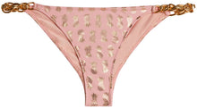 Load image into Gallery viewer, Blush & Gold Pineapple Classic Bikini On a Chain Bottom