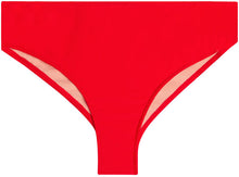 Load image into Gallery viewer, Red Full Coverage Mid-Rise Scrunch Banded Bottom