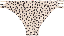 Load image into Gallery viewer, Cheetah Triple Strap Classic Scrunch Bikini Bottom
