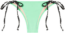 Load image into Gallery viewer, Mint & Black Polka Dot Micro Scrunch Bottom