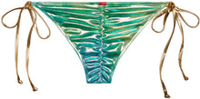 Load image into Gallery viewer, Blue Green Tie Dye Shimmer Classic Scrunch Bottom