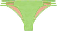 Load image into Gallery viewer, Neon Green Triple Strap Classic Scrunch Bottoms