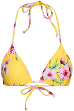 Load image into Gallery viewer, Yellow Cherry Blossom Print Triangle Top