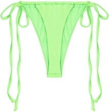 Load image into Gallery viewer, Neon Green G-String Thong Ruched