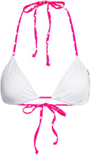 Load image into Gallery viewer, White & Pink Polka Dot Triangle Top