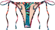 Load image into Gallery viewer, Black Tropical G-String Thong Bottom