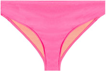 Load image into Gallery viewer, Neon Pink Full Coverage Mid-Rise Scrunch Banded Bottom