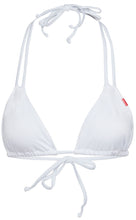 Load image into Gallery viewer, White Double Strap Triangle Bikini Top