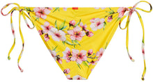 Load image into Gallery viewer, Yellow Cherry Blossom Full Coverage Scrunch Bottom