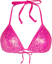 Load image into Gallery viewer, Malibu Sequin Triangle Top