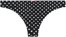 Load image into Gallery viewer, Black Polka Dot Banded Classic Scrunch Bottom