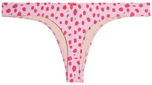 Load image into Gallery viewer, Pink Cheetah Banded Brazilian Thong Bottom