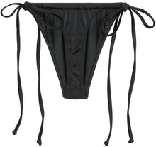 Load image into Gallery viewer, Black G-String Thong Ruched